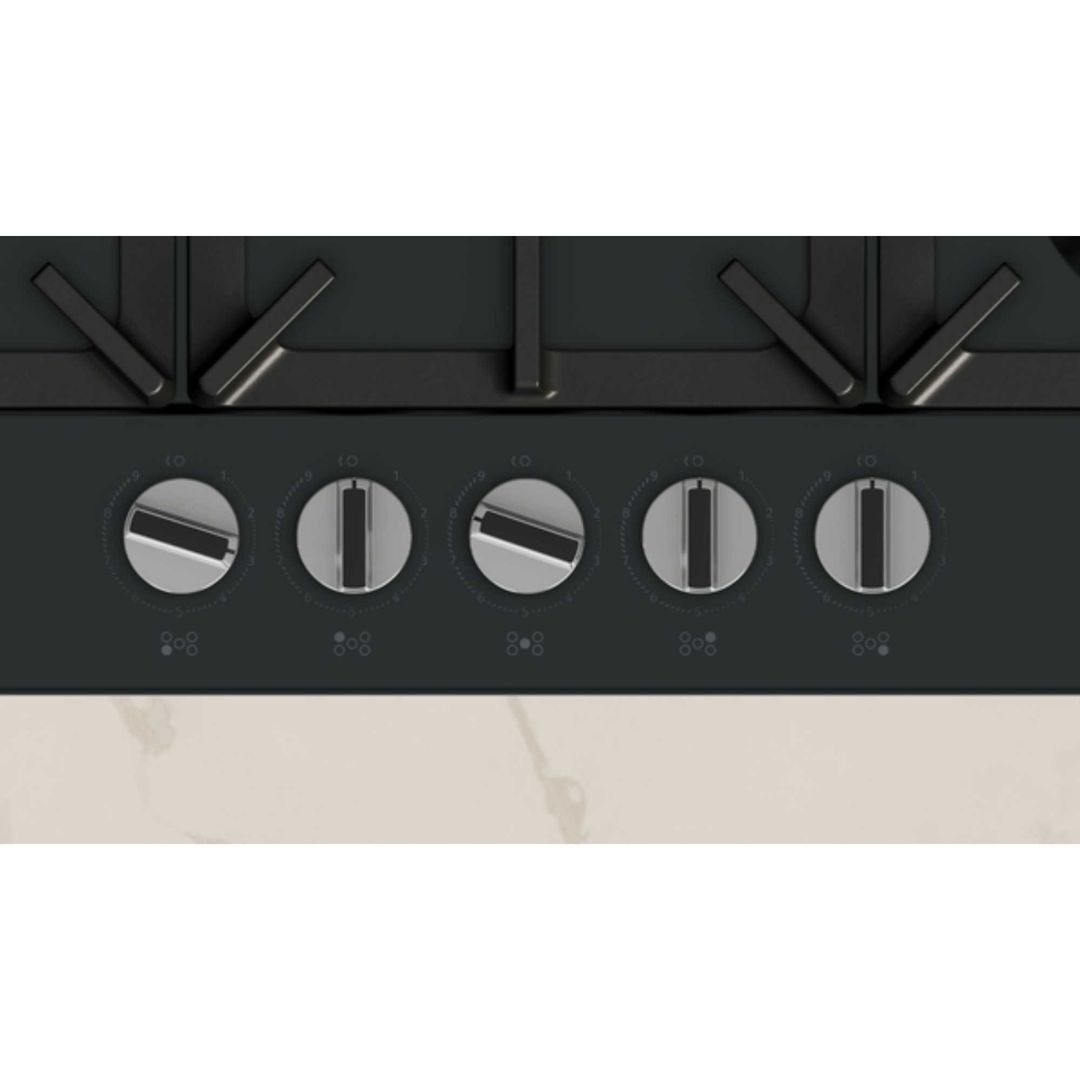 Neff T27CIQ8S0 75cm N70 5 Burner Gas Hob - BLACK - Image 1