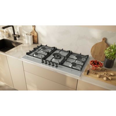 Neff N70 90cm 5 Burner Gas Hob - Stainless Steel