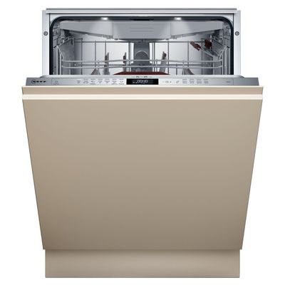 NEFF N70 S197YCX05G Full-size Fully Integrated WiFi-enabled Dishwasher, Silver/Grey,Brown