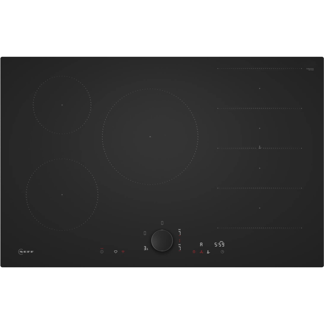 Neff 80cm 5 Zone Induction Hob - Matt Black - Image 1