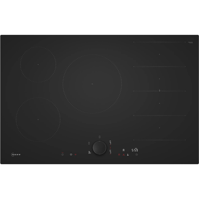 Neff 80cm 5 Zone Induction Hob - Matt Black
