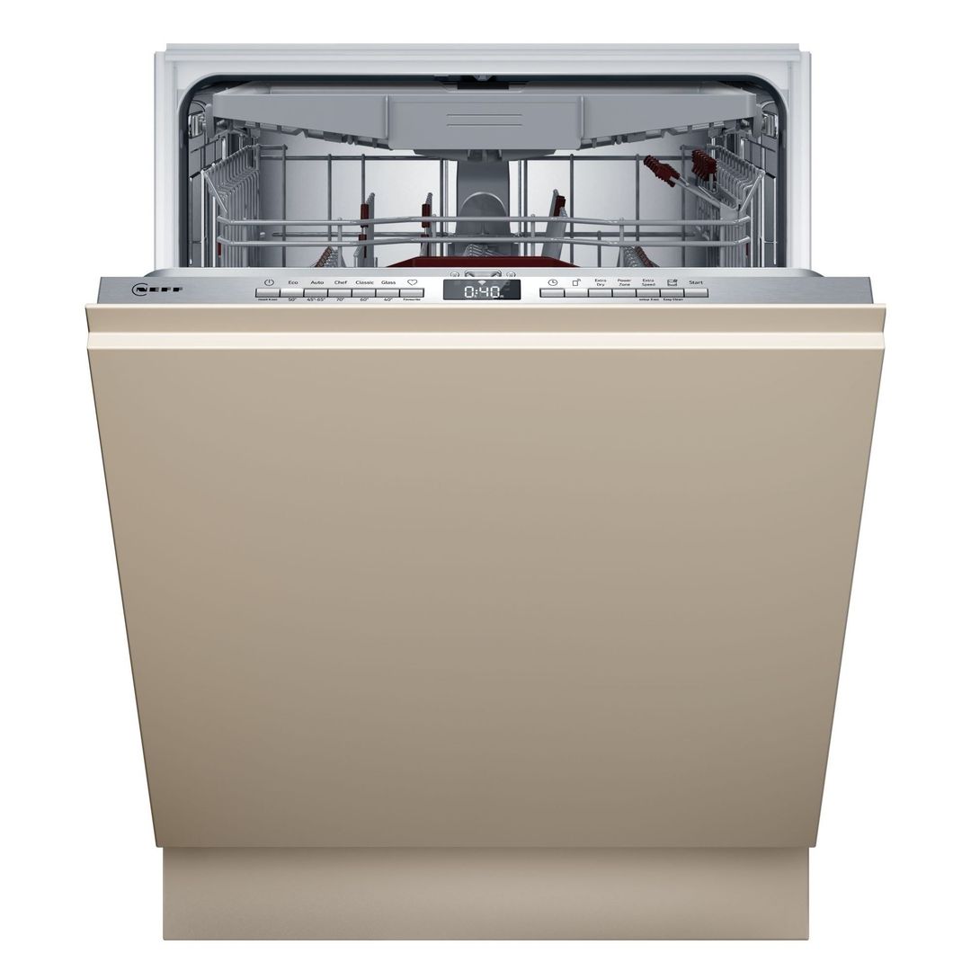 Neff N 50 Integrated Dishwasher - Smart C-rated Silver control panel - Image 1