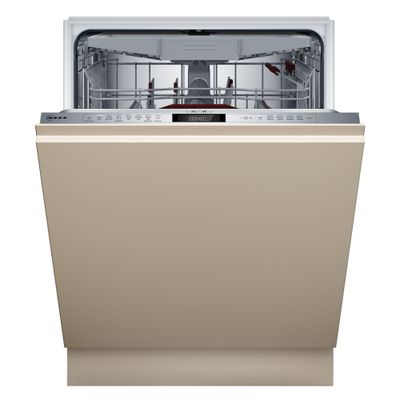 NEFF N70 S197ZCX08G Full-size Fully Integrated WiFi-enabled Dishwasher, Silver/Grey,Brown