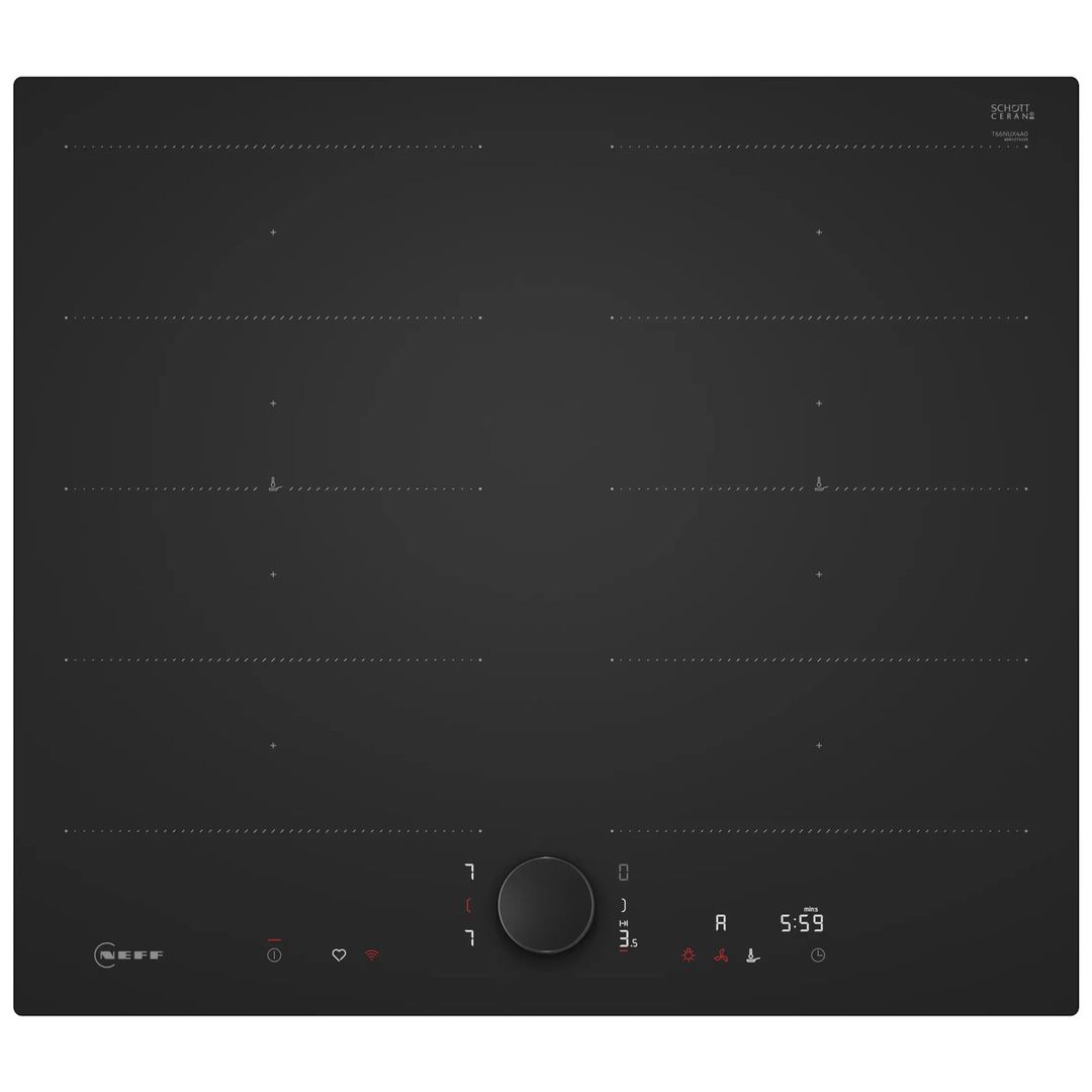Neff 60cm N90 Flex Zone Induction Hob T66NUX4A0 Matte Black - Image 1