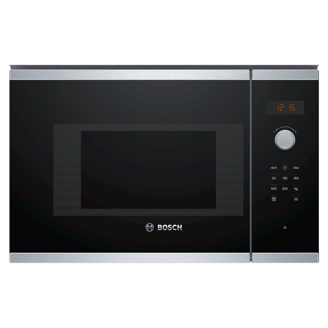 Bosch Black & Stainless Steel Serie 4 Integrated Microwave - BFL523MS0B - Image 1
