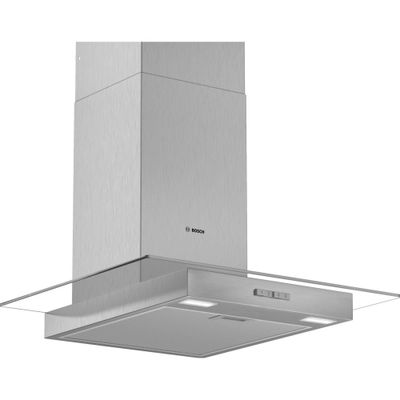 Bosch DWG64BC50B Series 2 60cm Straight Glass Hood Brushed steel - Thumbnail 2