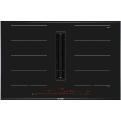 Bosch PXX875D67E Series 8 80cm Venting Hob Black glass