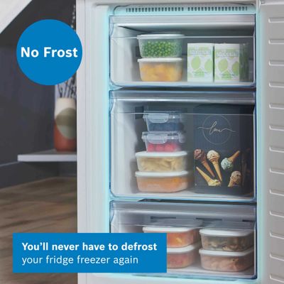 BOSCH Series 2 KGN34NWEAG 50/50 Fridge Freezer - White, White