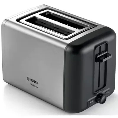 Bosch TAT3P420GB toaster 2 slice(s) 970 W Stainless steel - Thumbnail 2