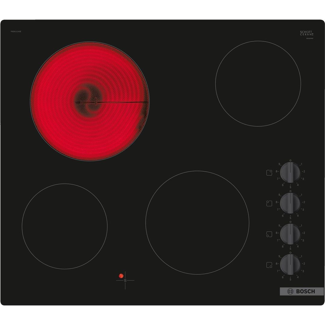 Bosch PKE611CA3E Series 2 60cm 4 Zone Ceramic Hob - Image 1