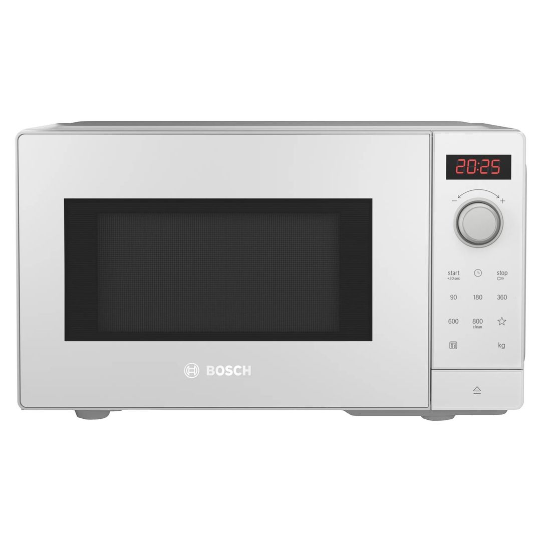 Bosch Series 2 20L 800W Digital Freestanding Solo Microwave - White - Image 1