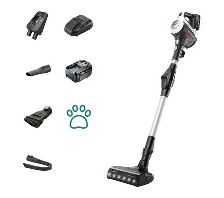 BOSCH Unlimited 7 BCS712GB Auto Detect Cordless Vacuum Cleaner - White & Black, White,Black