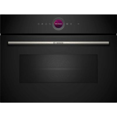 Bosch CEG732XB1B Series 8 Built In Microwave & Grill For Tall Housing - BLACK