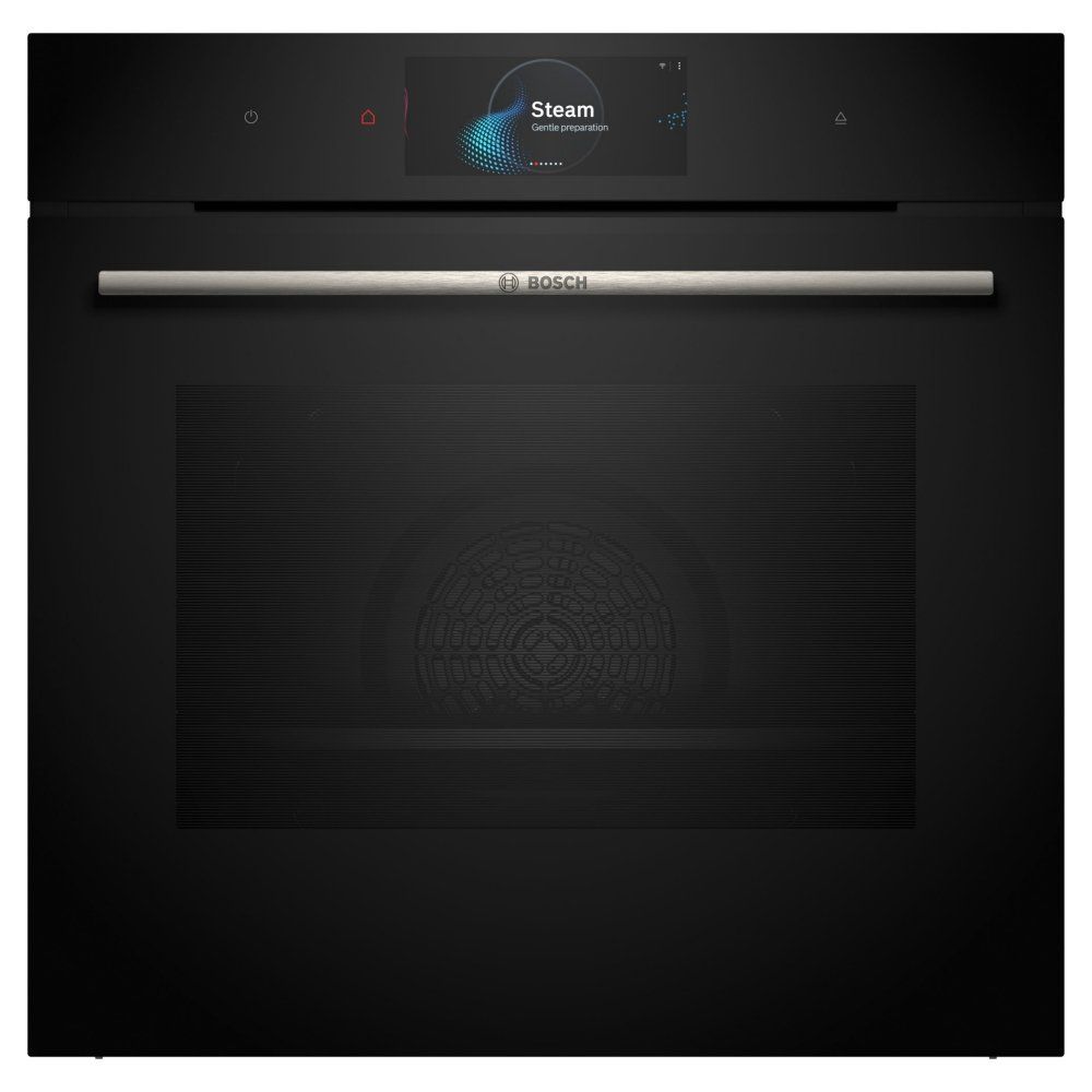 Bosch HSG7584B1 Series 8 Multifunction Single Oven With FullSteam - BLACK - Image 1