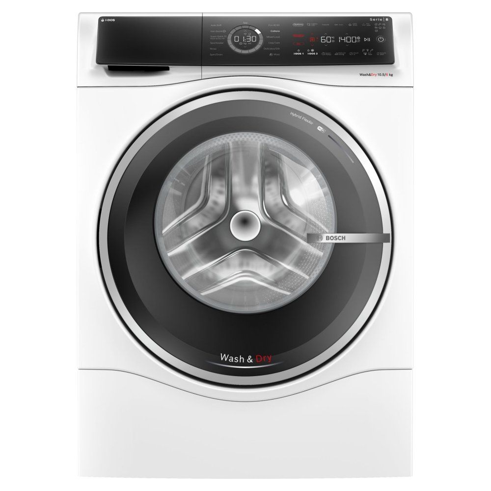Bosch WNC25410GB 10.5kg/6kg Series 8 Washer Dryer - WHITE - Image 1