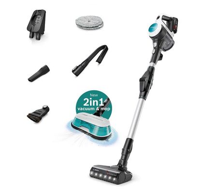 BOSCH Unlimited 7 Aqua BCS71HYGGB 2-in-1 Cordless Vacuum Cleaner - White & Turquoise, Blue,White