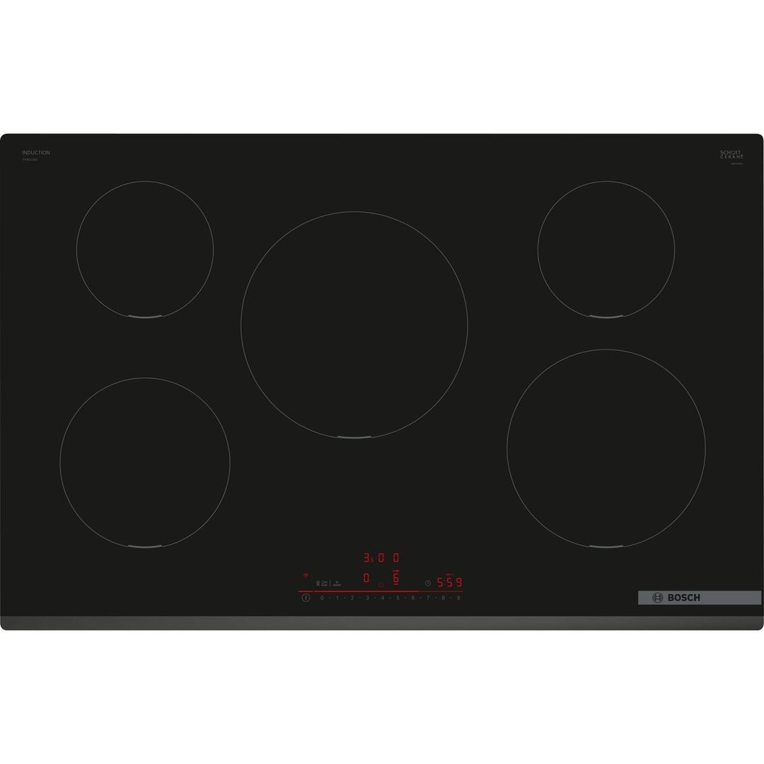Bosch PIV831HB1E 80cm Series 6 Bevelled Induction Hob - BLACK - Image 1