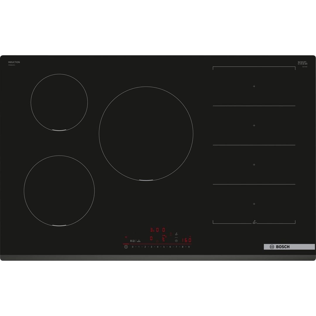Bosch PXV831HC1E 80cm Series 6 Flex Induction Hob - BLACK - Image 1
