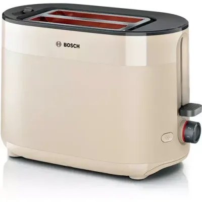 Bosch TAT2M127GB toaster 6 2 slice(s) 950 W Cream - Thumbnail 2