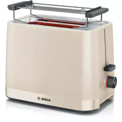 BOSCH MyMoments TAT3M127GB 2-Slice Toaster - Cream, Cream - Thumbnail 2