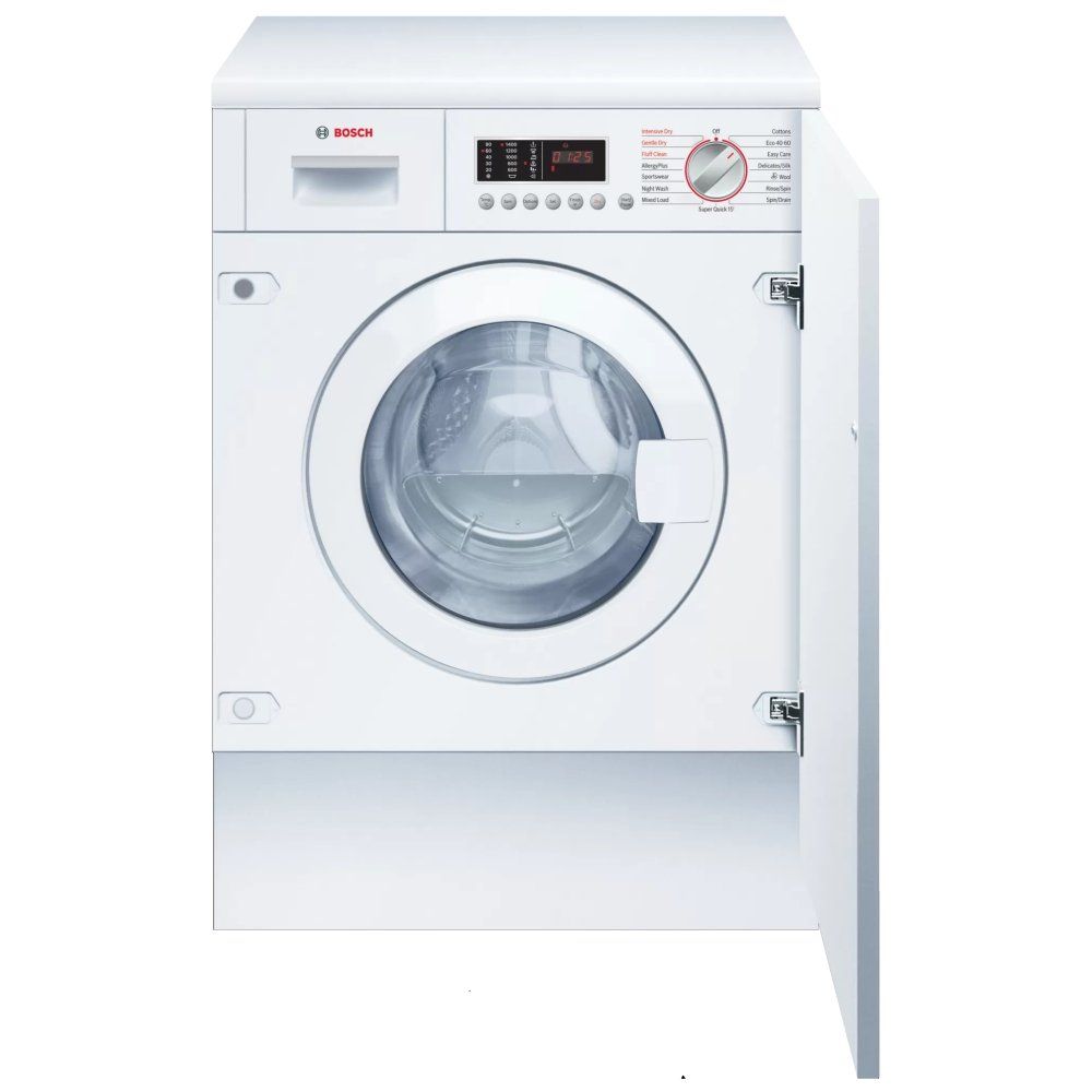 Bosch WKD28543GB Series 6 7kg Wash 4kg Dry 1400rpm Integrated Washer Dryer - White - Image 1