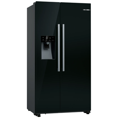 BOSCH Series 6 KAD93ABEP American-Style Fridge Freezer - Black, Black - Thumbnail 2