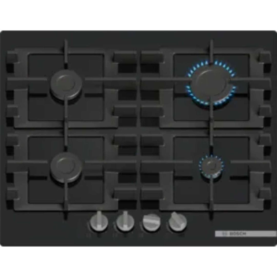 BOSCH Series 4 PNP6B6K40 60 cm Gas Hob - Black, Black - Image 1