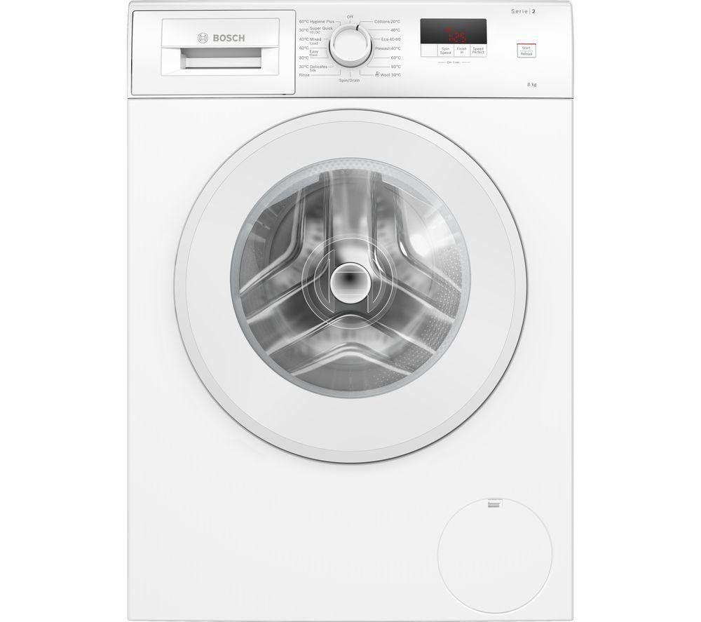 Bosch Series 2 8kg Washing Machine - Freestanding White 1400rpm A-Rated - WGE03408GB - Image 1