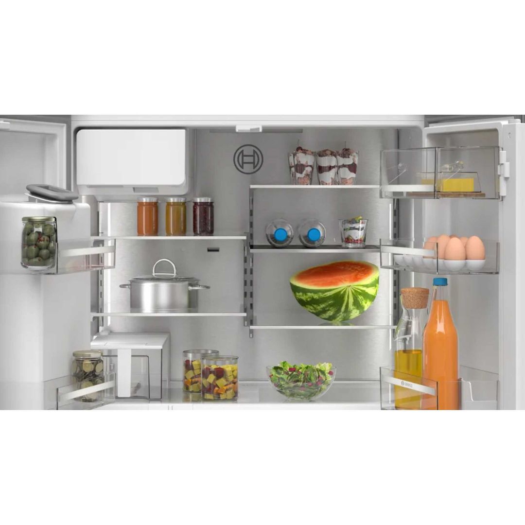 Bosch KFI96APEAG Series 6 French Style 4 Door Fridge Freezer With Ice & Water Non Plumbed - STAINLESS STEEL - Image 1