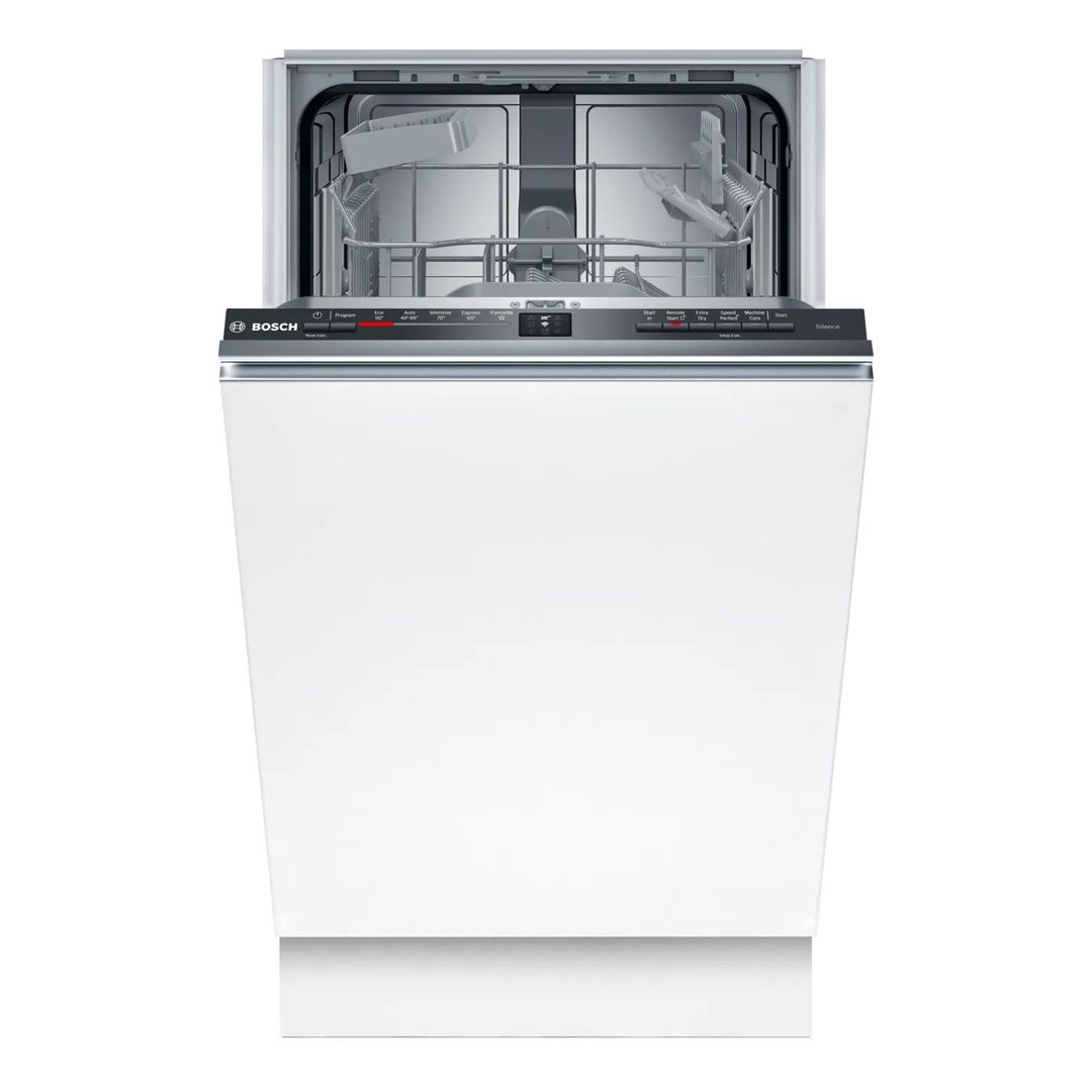 BOSCH Series 2 SPV2HKX42G Slimline Fully Integrated WiFi-enabled Dishwasher, Silver/Grey - Image 1