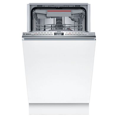 BOSCH Series 4 SPV4EMX25G Slimline Fully Integrated WiFi-enabled Dishwasher, Silver/Grey