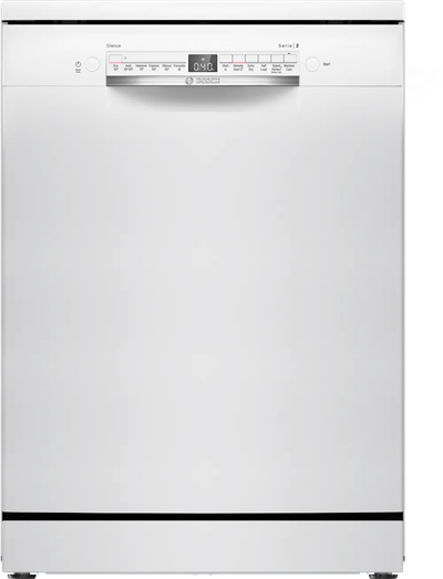 Bosch Series 2 Dishwasher SMS2HVW67G - Smart Wi-Fi, 14 Place Settings, D-Rated, Freestanding White - Thumbnail 4