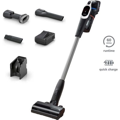 Bosch BBS931WGB stick vacuum/electric broom Battery Dry HEPA Bagless 0.4 L Black 3 Ah