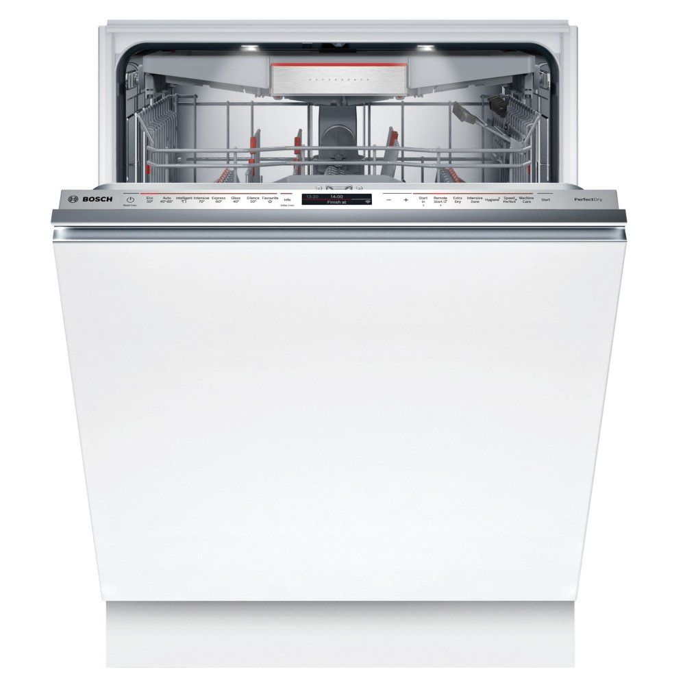 BOSCH Series 8 Perfect Dry SMD8YCX03G Full-size Fully Integrated WiFi-enabled Dishwasher, White - Image 1