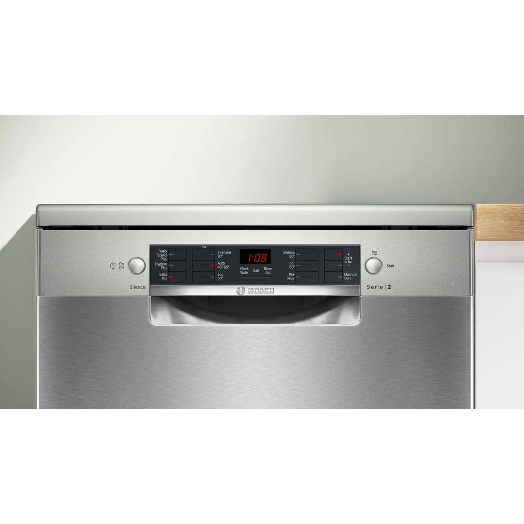 BOSCH Series 2 SMS26AI08G Full-size Dishwasher - Silver, Silver/Grey - Image 1