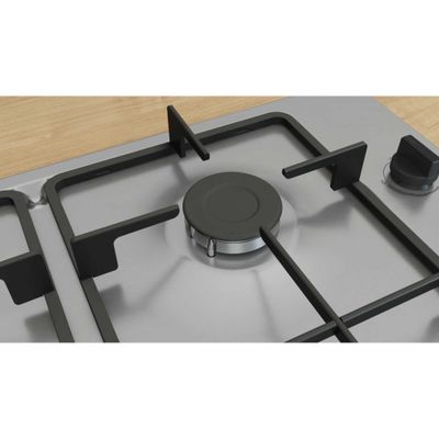 BOSCH Series 2 PBP6B5K60 60 cm Gas Hob - Stainless Steel, Stainless Steel