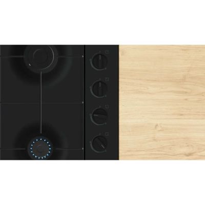 BOSCH Series 2 PBP6B6K60 60 cm Gas Hob - Black, Black