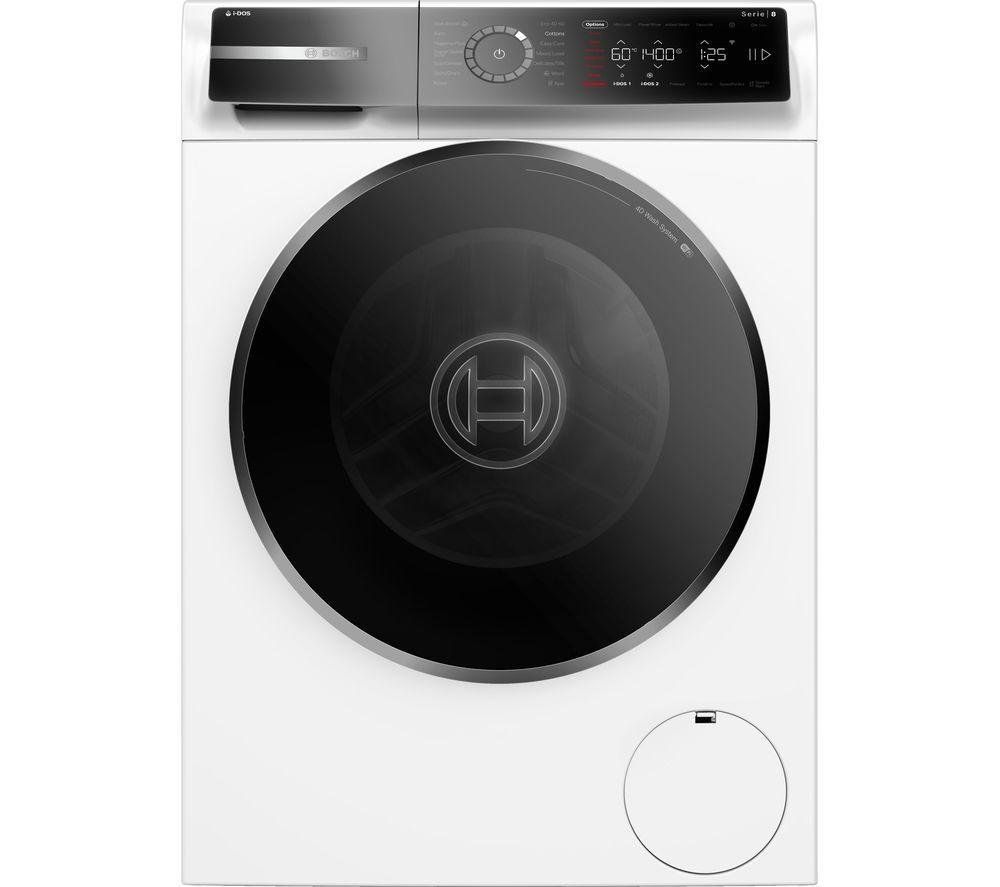 BOSCH Series 8 i-DOS WGB256A2GB WiFi-enabled 10 kg 1400 Spin Washing Machine - White, White - Image 1
