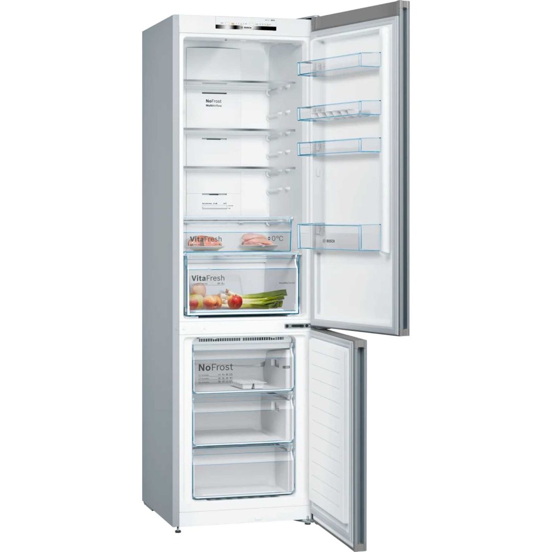 Bosch Series 4 366 Litre 70/30 Freestanding Fridge Freezer - Stainless Steel - Image 1
