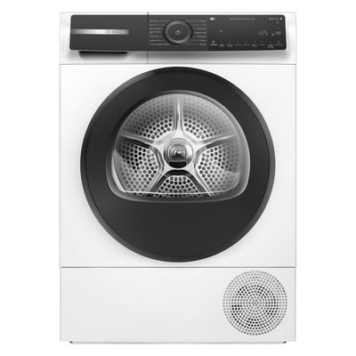 BOSCH Series 6 WQH246D9GB WiFi-enabled 9 kg Heat Pump Tumble Dryer - White, White
