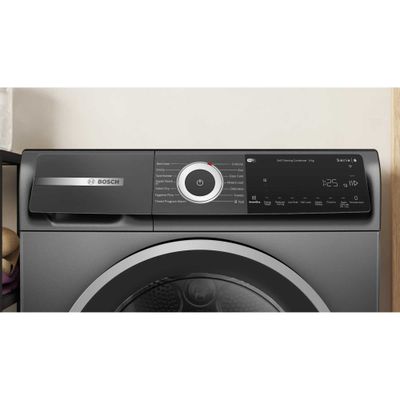 Bosch Series 6 9kg Heat Pump Tumble Dryer - Graphite