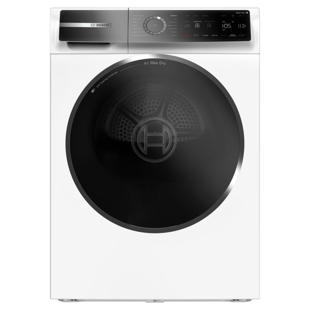 Bosch WRB247C9GB 9kg Series 8 Heat Pump Condenser Dryer - WHITE - Image 1