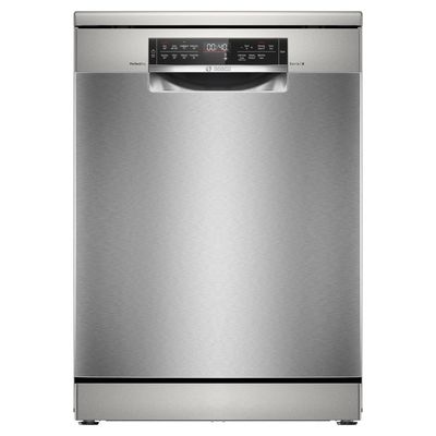 BOSCH Series 6 PerfectDry SMS6TCI02G Full-size WiFi-enabled Dishwasher - Brushed Steel, Brushed Steel