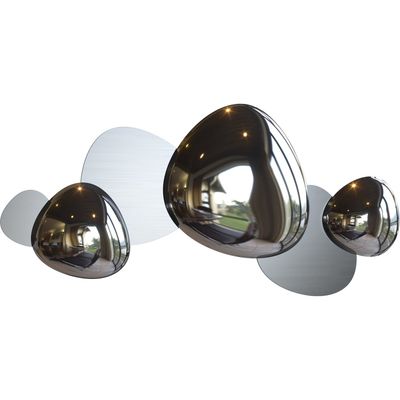 Maytoni Jack-stone LED wall lamp, 79 cm, nickel - Thumbnail 2