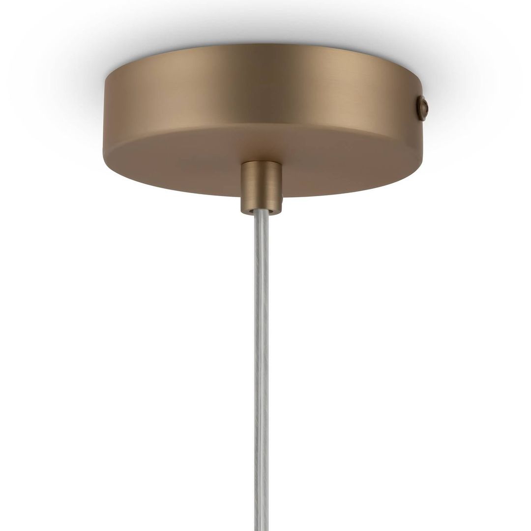 Maytoni Basic form pendant light, white/gold, 1-bulb. - Image 1