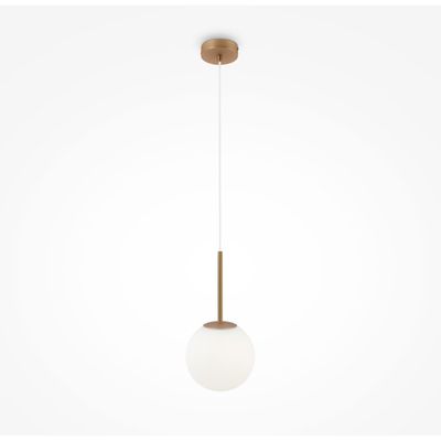 Maytoni Basic form pendant light, white/gold, 1-bulb. - Thumbnail 2