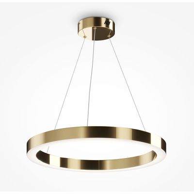Maytoni Saturno LED pendant light, ring shape, brass - Thumbnail 2