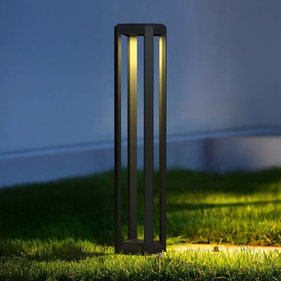 Outdoor Bollard Light Grey - Grey - Thumbnail 2