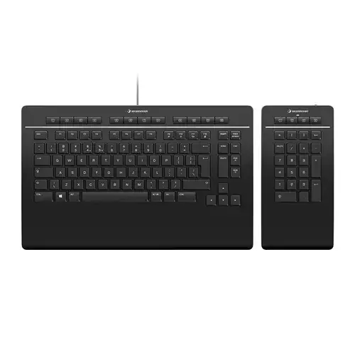 3Dconnexion Pro with Numpad keyboard Office USB + RF Wireless + Bluetooth QWERTY English Black - Image 1