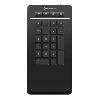 3Dconnexion Numpad Pro numeric keypad Bluetooth/USB/RF Wireless Black - Image 1